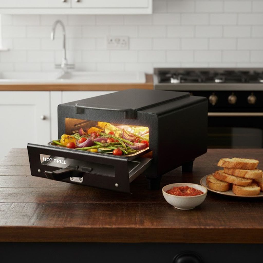 Countertop Electric Pizza Oven 10 Inch 1500W Home Kitchen Baking Oven Pizza Maker