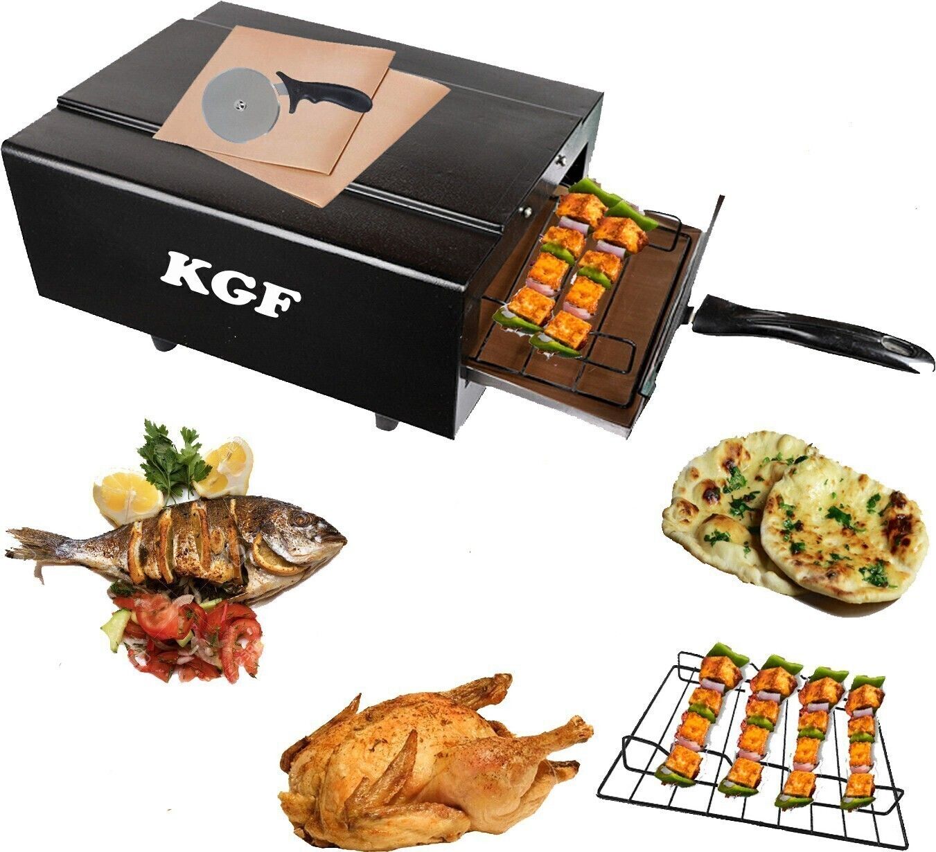 Elegant-Looking Lightweight 2000W Medium Pizza Maker for Home & Kitchen Electric Tandoor-image-18