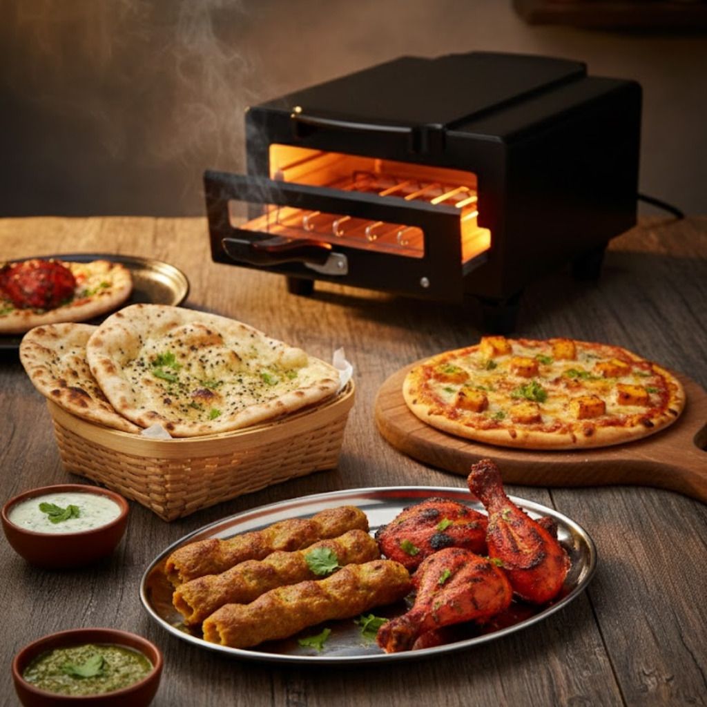 Countertop Pizza Oven Electric 10 Inch 1500W Baking Appliance Pizza Maker