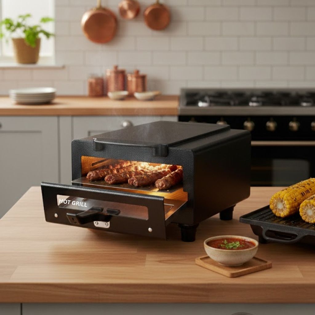 Electric Pizza Oven 10 Inch Countertop 1500W Pizza Baking Appliance Pizza Maker