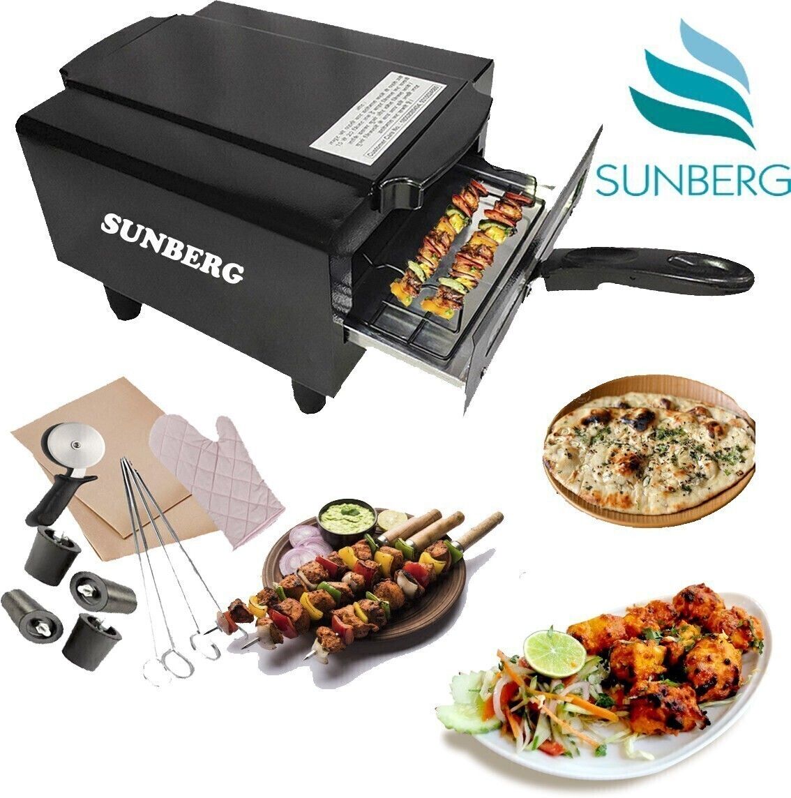 14inch Multi-Purpose Pizza Maker Oven for Home Kitchen Use�Perfect for Fast Meal Electric Tandoor-image-1