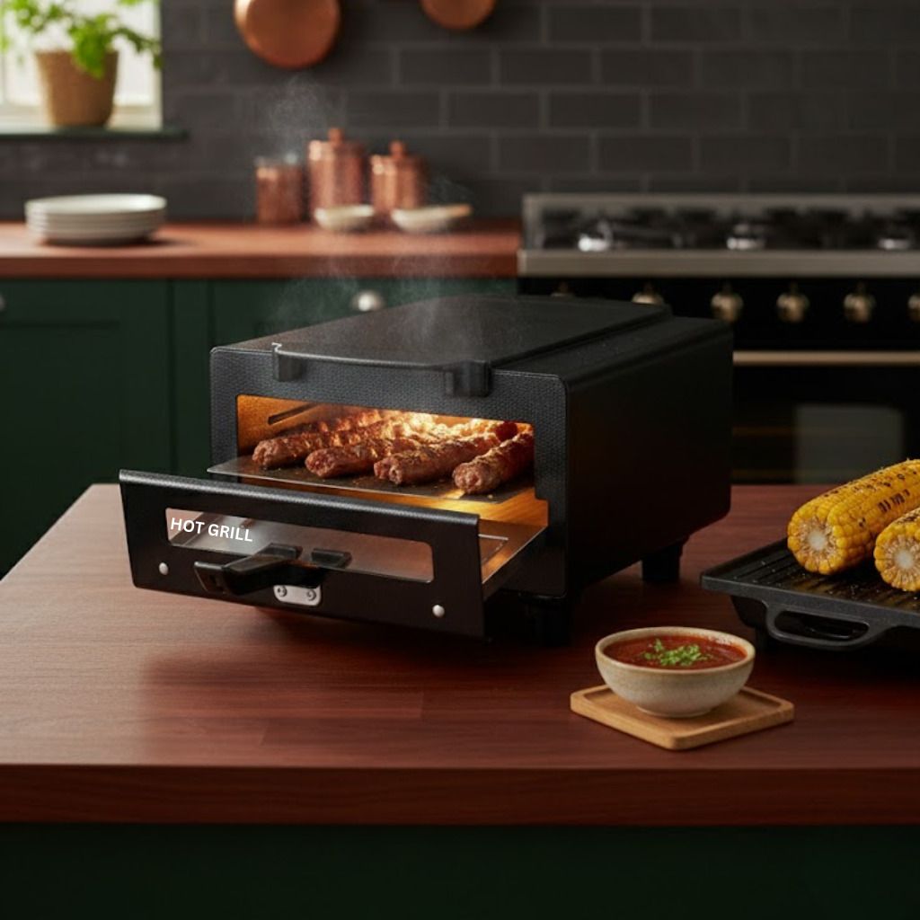 Mini Pizza Oven Electric 10 Inch 1500W for Home and Kitchen Use Pizza Maker