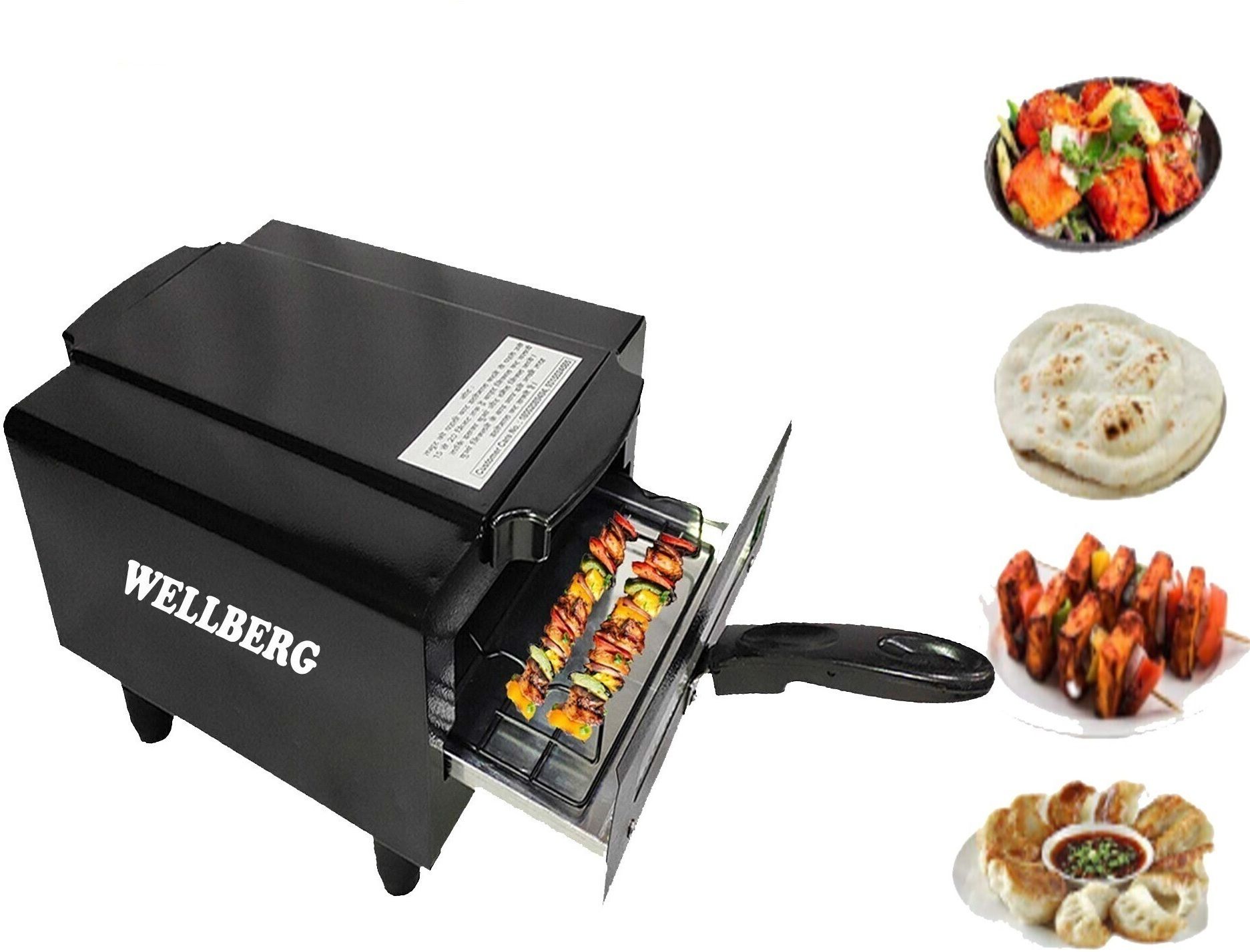 wellberg 14-Inch Heavy-Duty Pizza Oven for Healthy Baking, Roasting, and Grilling at Home Electric Tandoor-picture-10