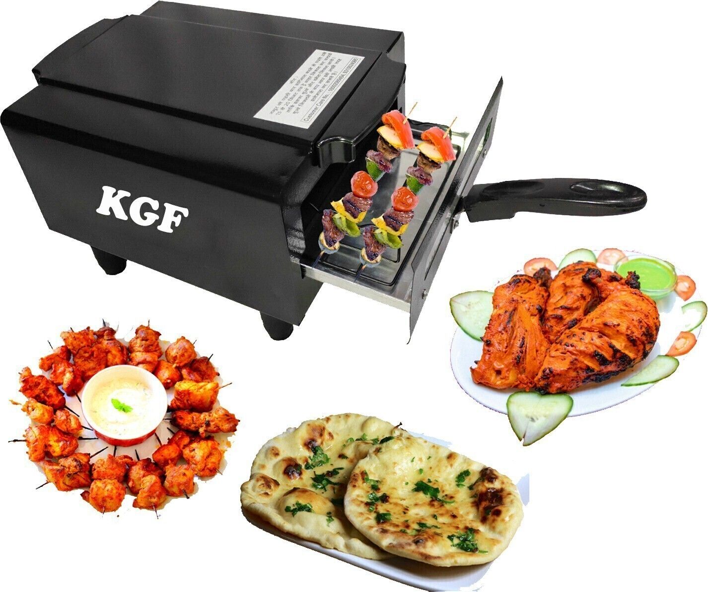 10-Inch Mini Combo Pizza Grill | Lightweight Multi-Use for Home & Kitchen Electric Tandoor-image-26