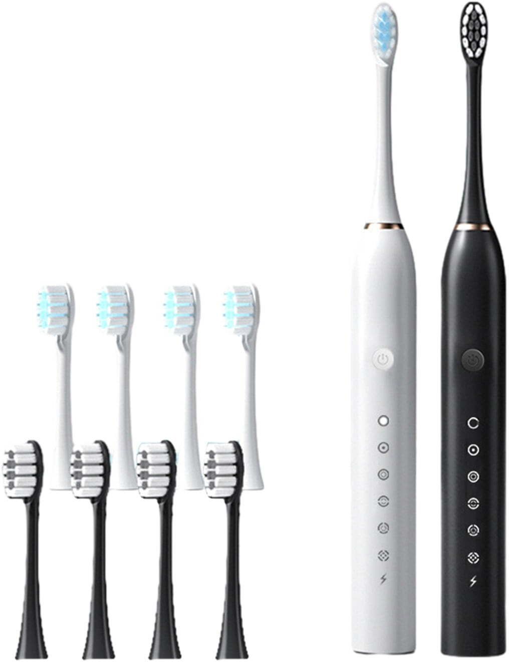 Pharaoh USB Rechargeable Ultrasonic with 3 Brush hand Adults -Kids Electric Toothbrush-image-5