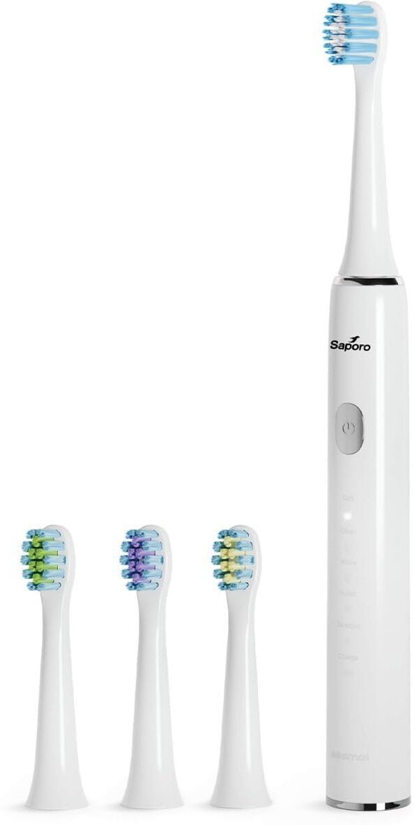 SAPORO Sonic Electric Toothbrush , Toothbrush with 4 Brush Heads Electric Toothbrush-image-12