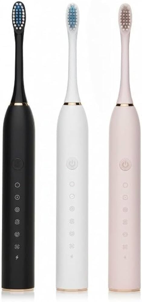 Pharaoh USB Rechargeable Ultrasonic with 3 Brush hand Adults -Kids F8 Electric Toothbrush-image-47