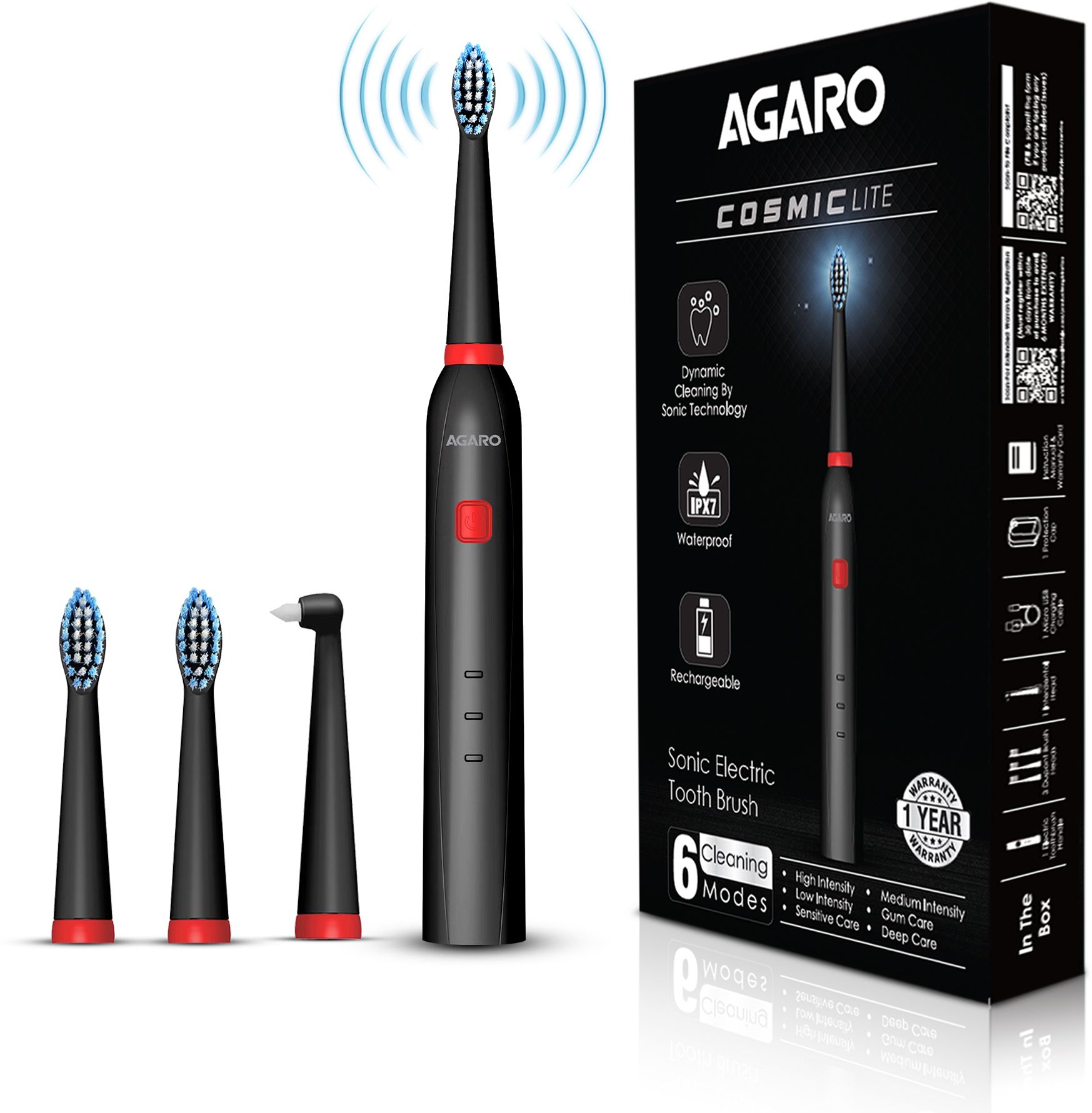 AGARO Cosmic Lite Sonic Electric Toothbrush-image-11