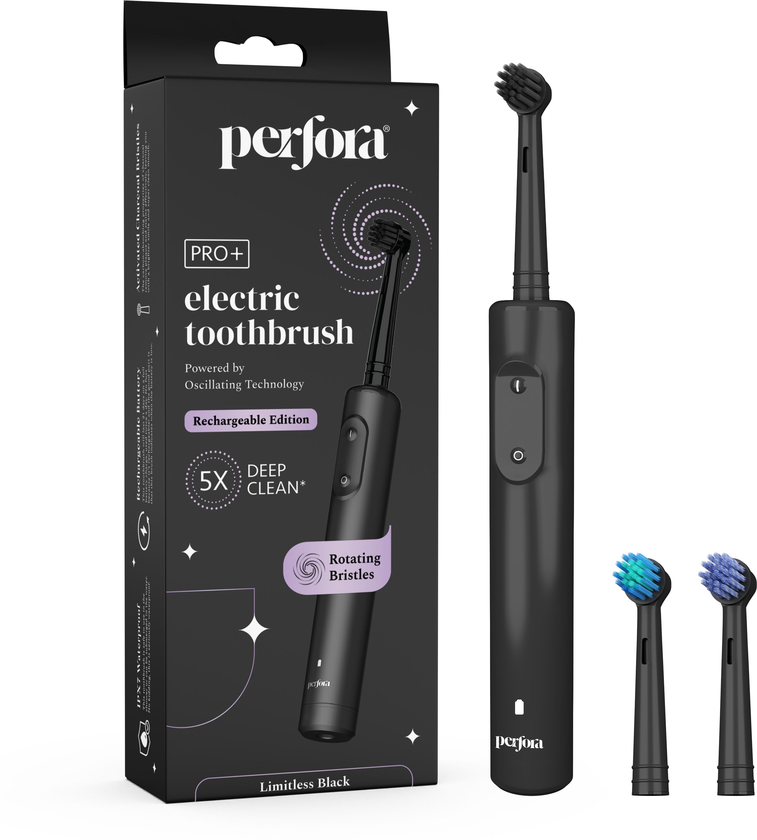 Perfora PRO+ Oscillating Brush & Brush Head Combo | Rechargeable | 360° Motion Electric Toothbrush-image-37