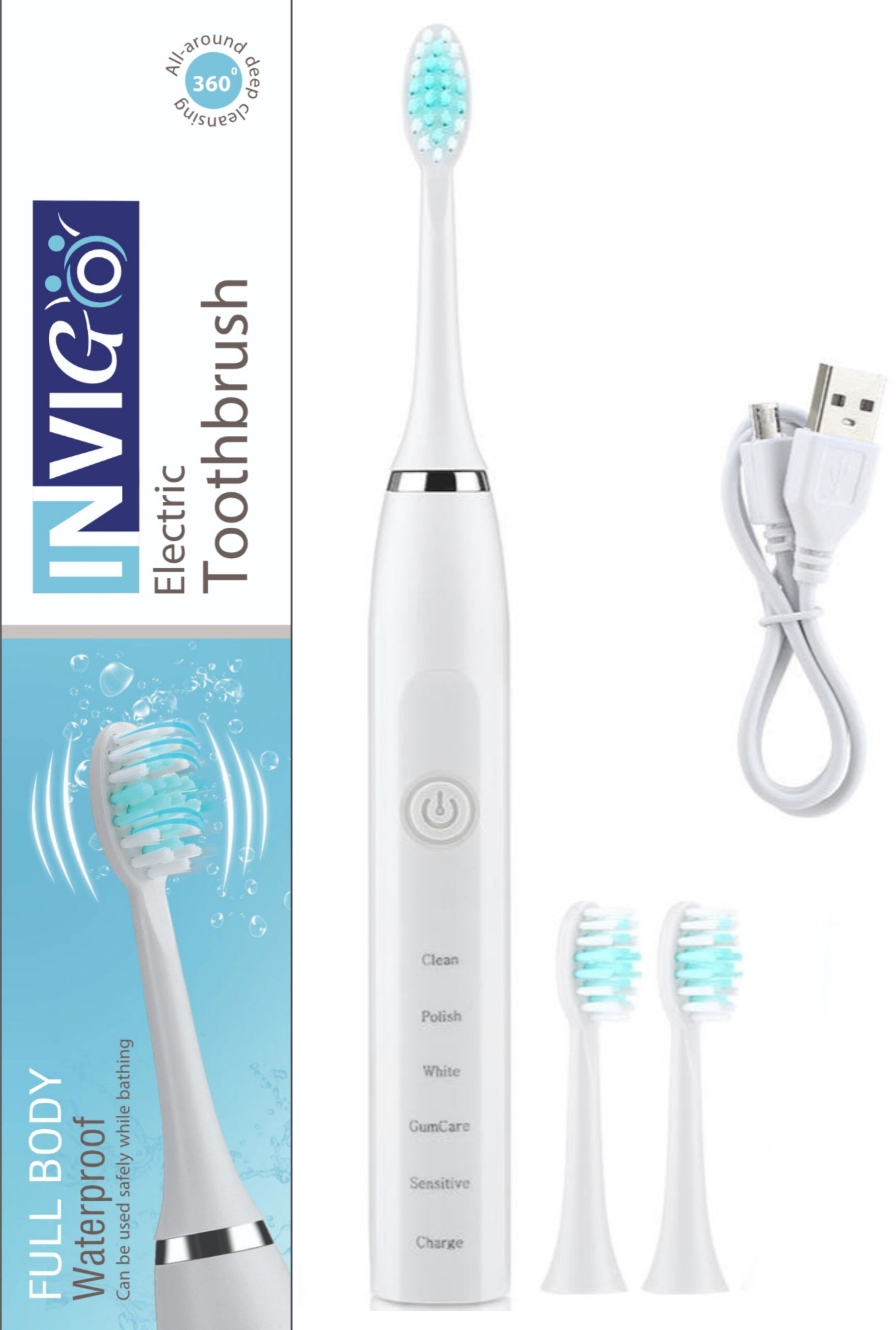 INVIGO IPX7 Electric Toothbrush