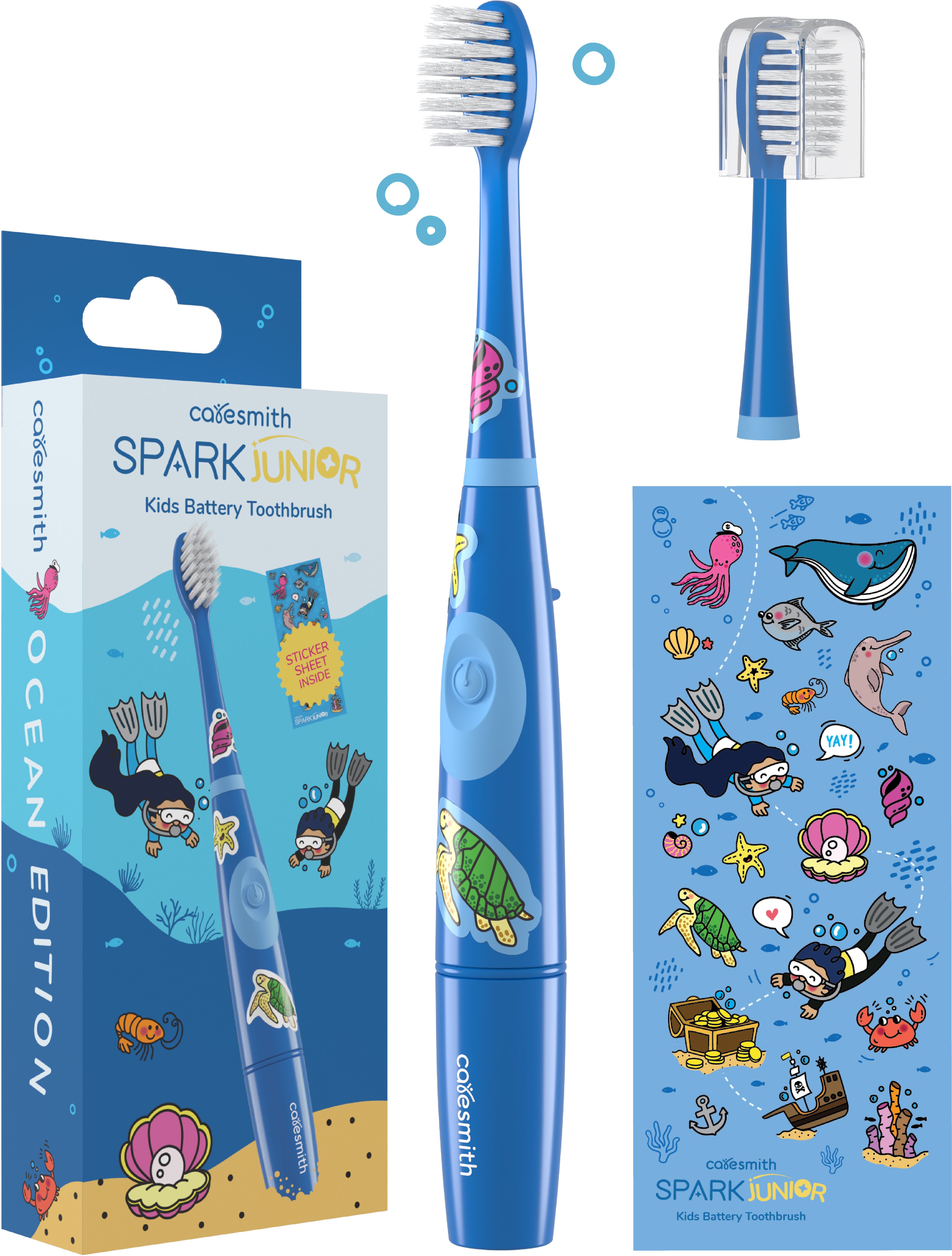 caresmith Spark Junior Electric Toothbrush for Kids Ocean Edition Electric Toothbrush