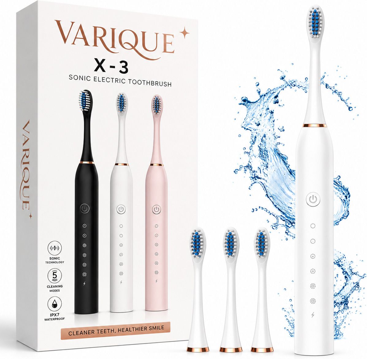 varique electric brush,Electric Travel Toothbrush USB Rechargeable 6 Position toothbrush Electric Toothbrush-image-13