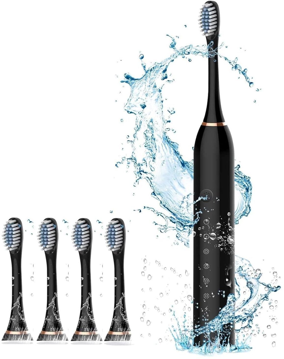 Kellsie Rechargeable Ultrasonic Tooth Brush and Timer IPX7 Waterproot Adults and Kids Electric Toothbrush