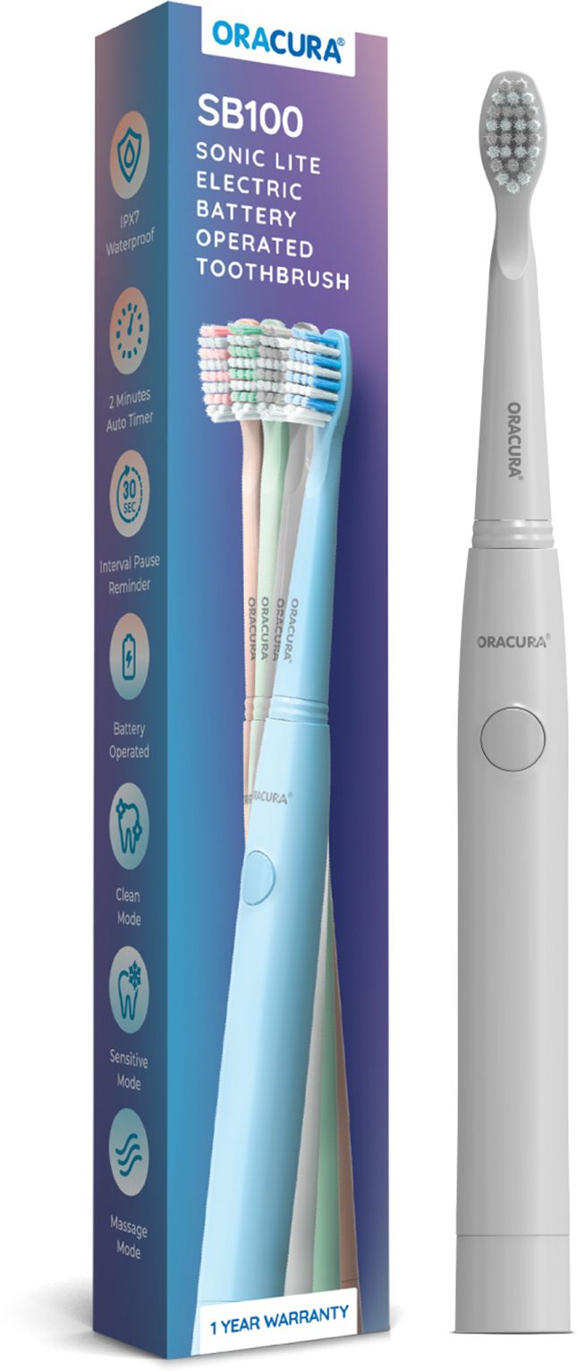 ORACURA SB100 Sonic Lite Electric Battery Operated Toothbrush With 36,000 Strokes/minute . Electric Toothbrush-picture-27