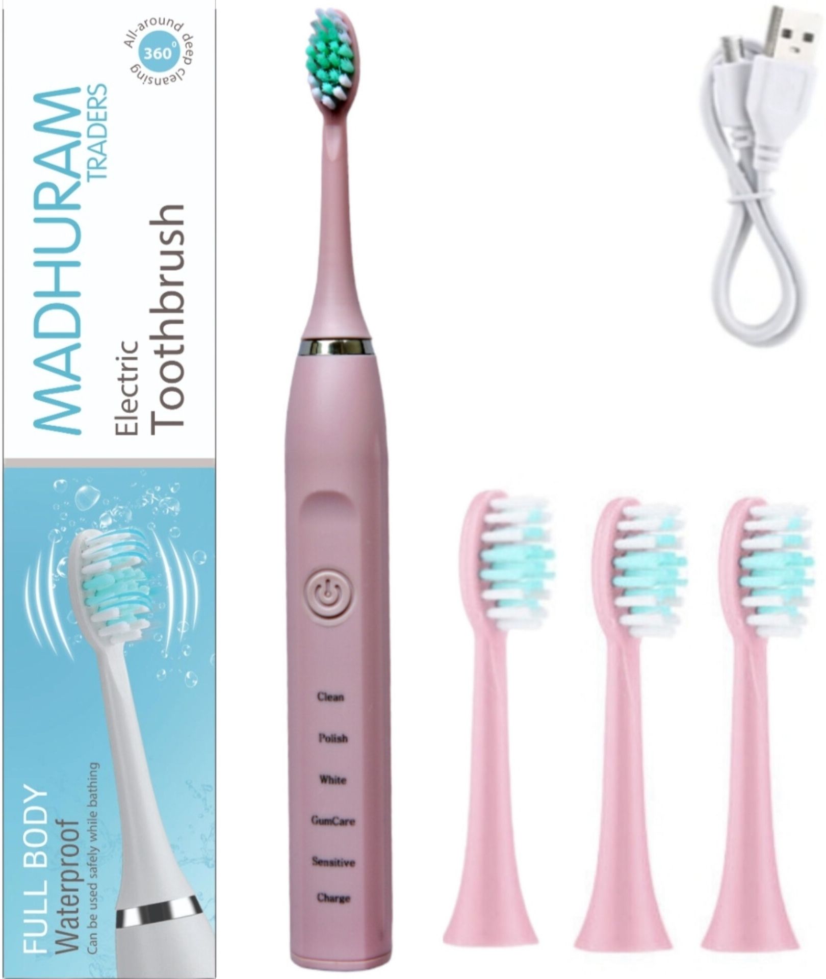 MADHURAM TRADERS IPX7 Electric Toothbrush