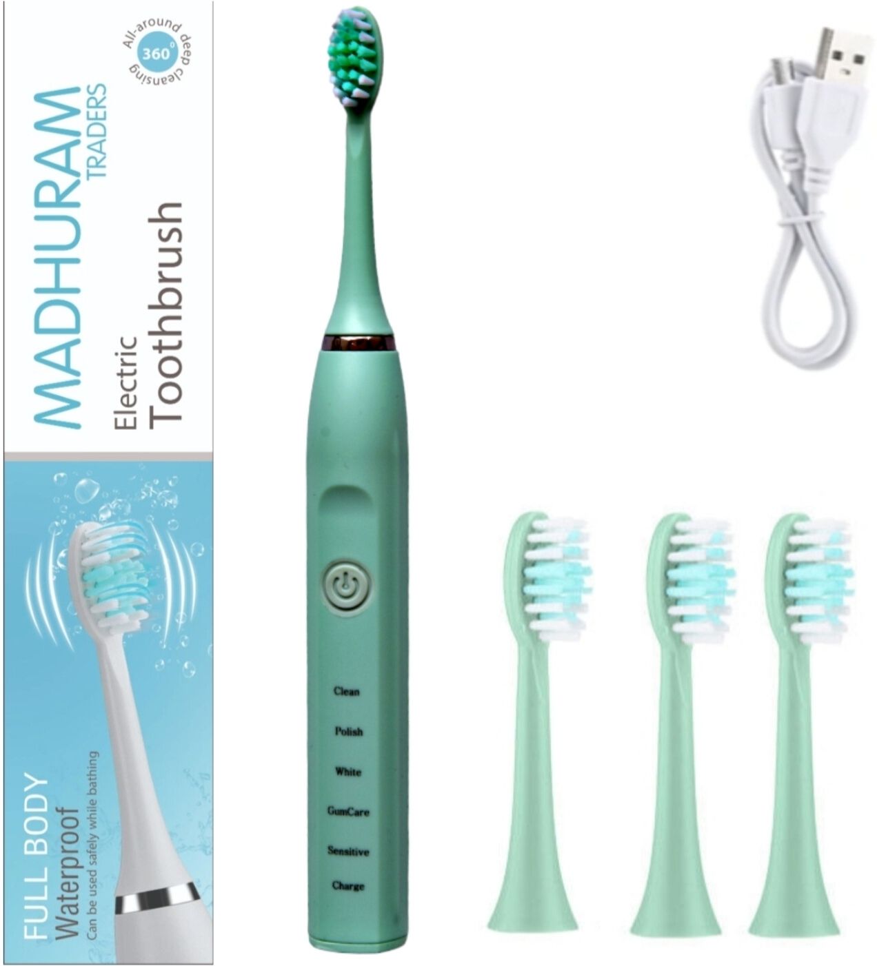 MADHURAM TRADERS IPX7 Electric Toothbrush