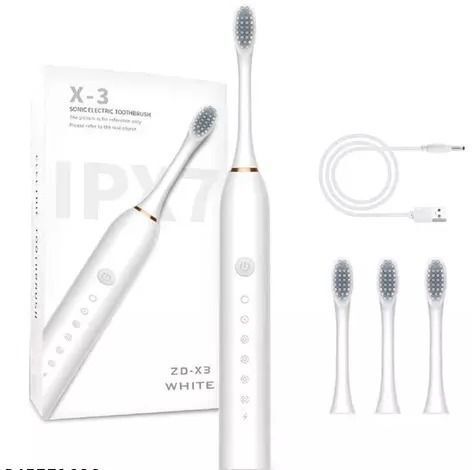 THE OM ENTERPRISE USB Rechargeable Ultrasonic Tooth Brush Smart Timer IPX7 Waterproof Electric Toothbrush-image-3