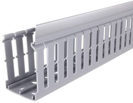 technexa PVC Duct Cable Tray Manage Wiring Channels Cable Tray (40mmX40mmX50cm) pack 1 Double-Sided PCB-picture-35