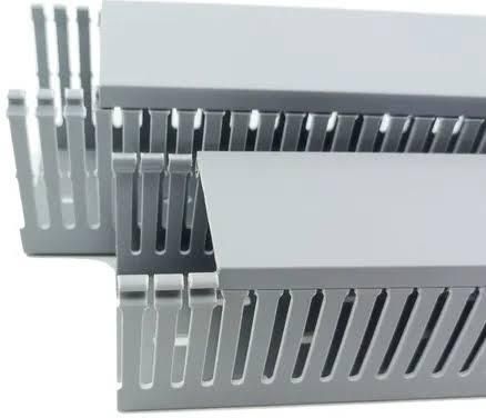 technexa PVC Duct Cable Tray Managers Wiring Channels Cable Tray (60mmX40mmX50cm) Double-Sided PCB-picture-13