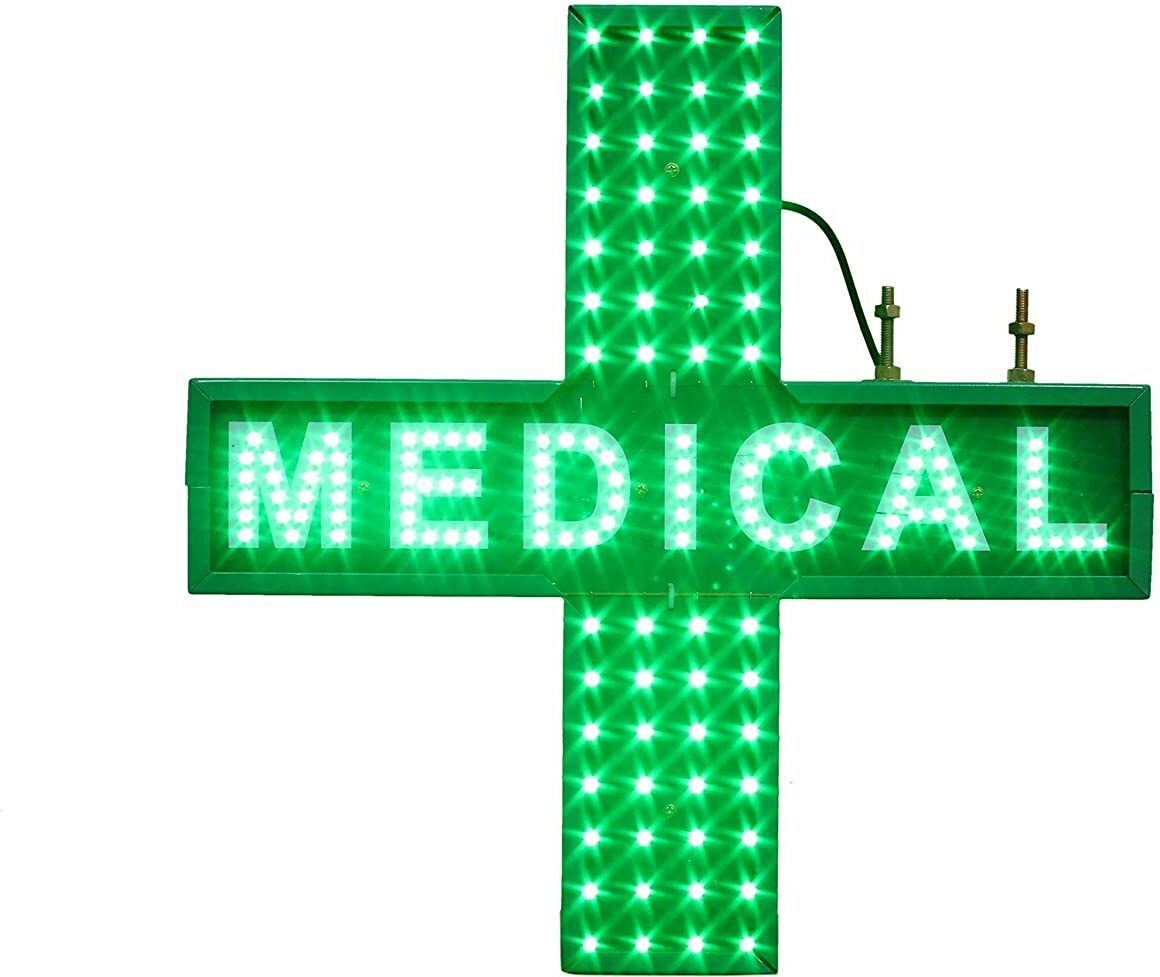 signage sign board for medical shop & pharmacy-flashing led display