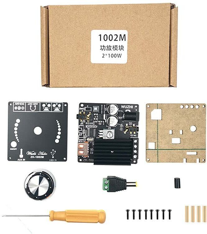 dhruv-pro ZK-1002M 100W+100W Bluetooth 5.0 Amplifier Board Stereo AMP wuzhi Miscellaneous Miscellaneous Electronic Hobby Kit-picture-13