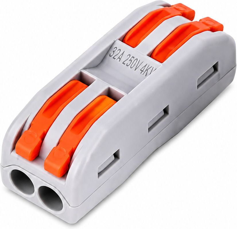 1PCS PCT-222 Quick Connector Terminal 2 In-2 Out Lever Wire Connector Electronic Components Electronic Hobby Kit-image-3