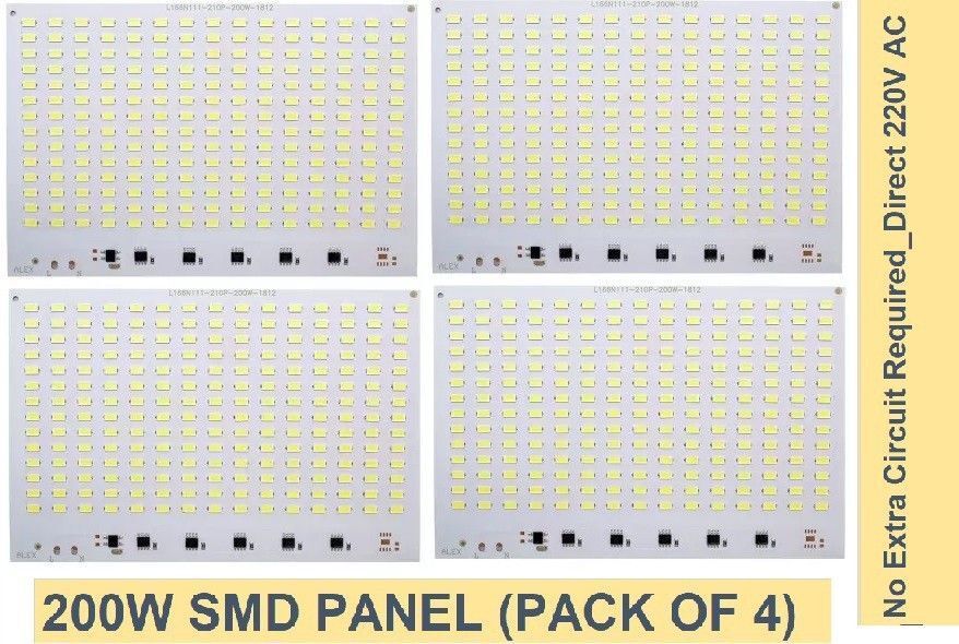 sg flash (Pack of 4) 210 SMD led circuit board kit for 200 watt led light or 200w Electronic Components Electronic Hobby Kit-picture-16