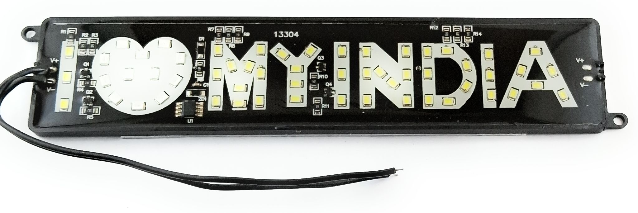 samaes 12v DC "I Love My India" logo Led 170x40mm Water Proof Multicolor auto flashing Light Electronic Hobby Kit-picture-11