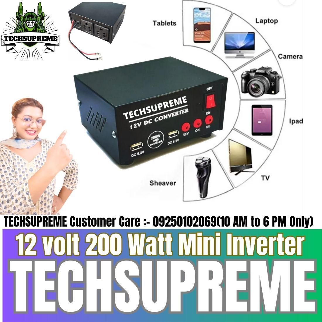 500 VA Square Wave Inverter