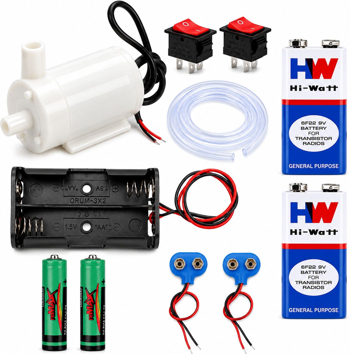 Mini DC Water Pump Kit Motor Control Electronic Hobby Kit-image-16