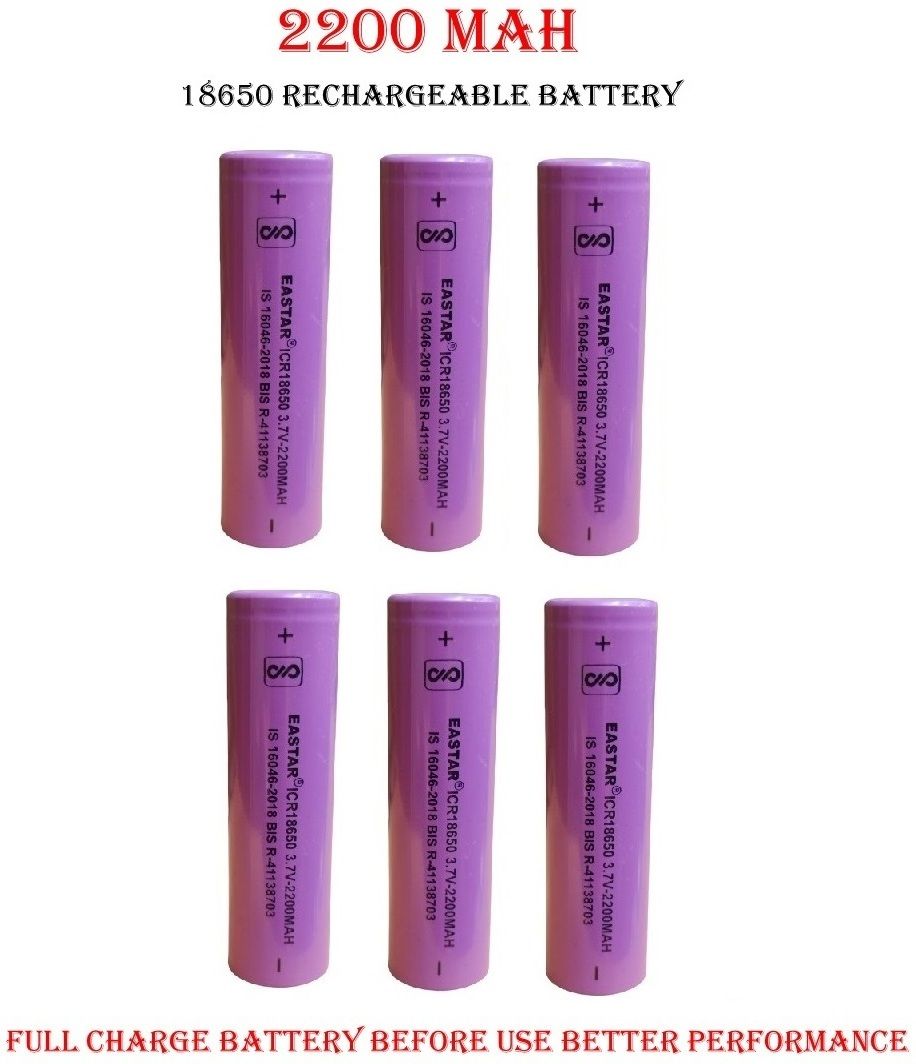 wangsales 6 PCS EASTAR 18650 3.7V 2200 MAH LITHIUM ION RECHARGEABLE BATTERY Electronic Components Electronic Hobby Kit-picture-18