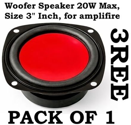 3ree Woofer Speaker 20W Max, Size 3" Inch Electronic Components Electronic Hobby Kit-picture-1