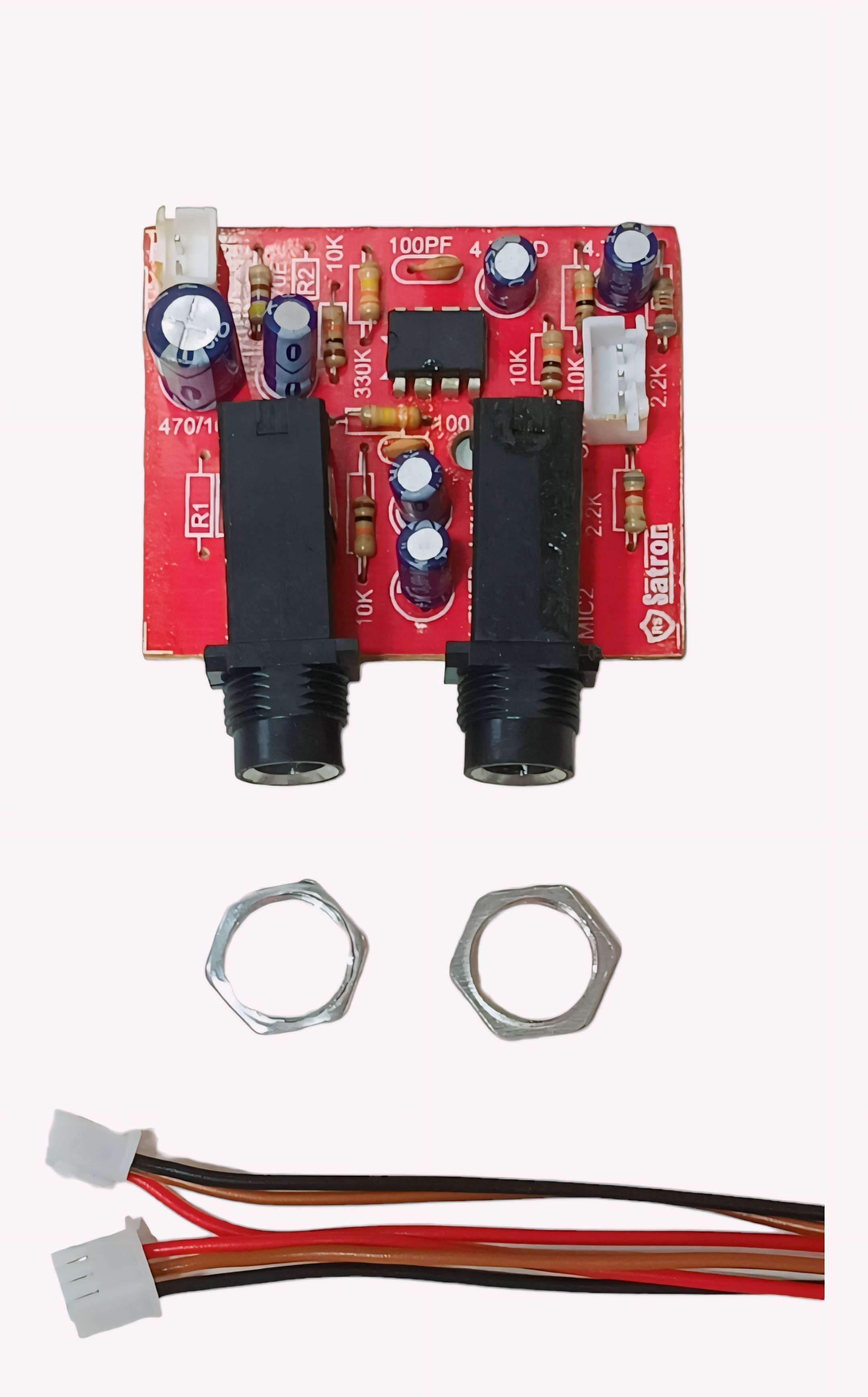 Dual Microphone input Pream Kit For Amplifire Inbuild mic Socket Electronic Components Electronic Hobby Kit-image-41