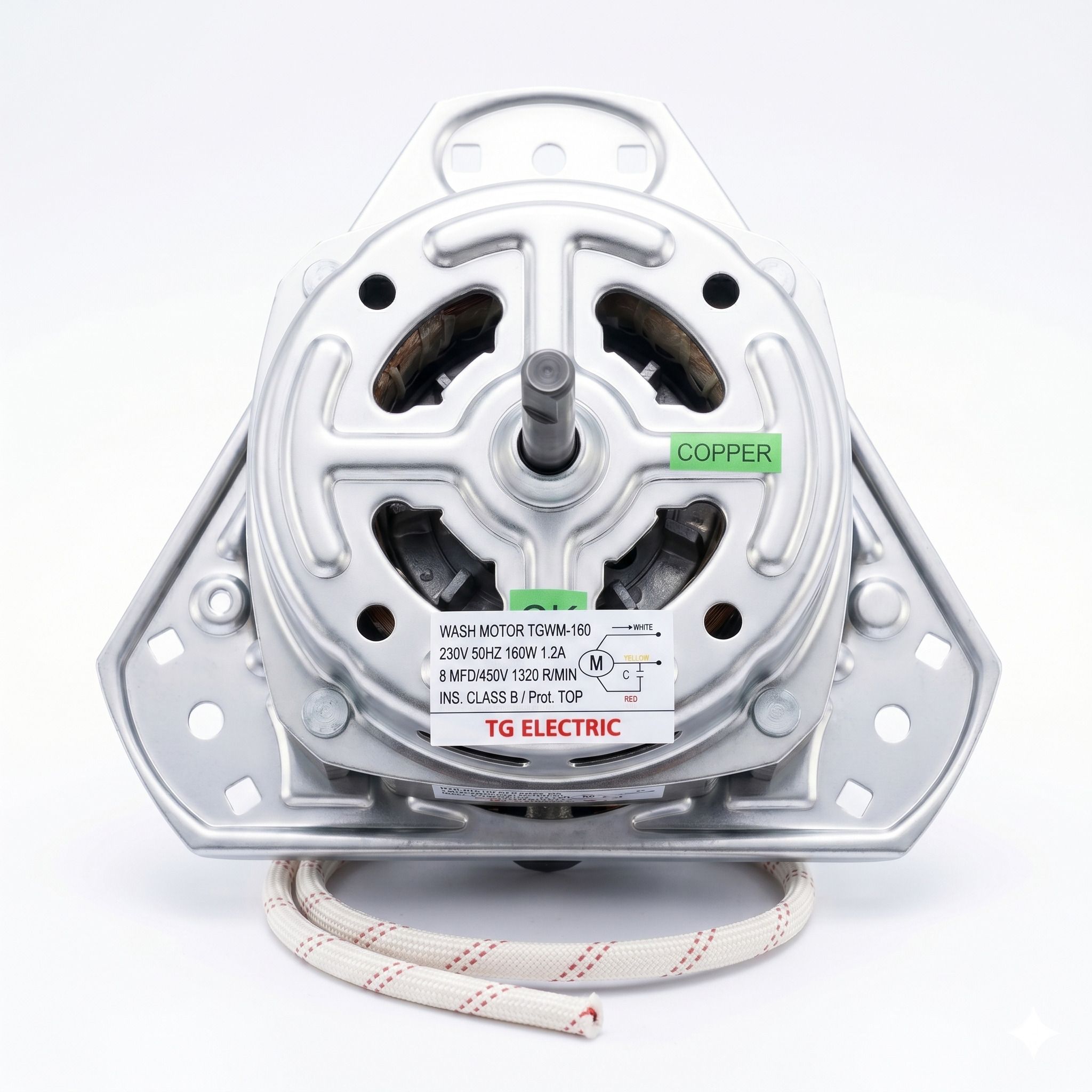 tg electric WM-160W Washing Machine Wash Motor (160W, 100% Copper Winding, Electronic Components Electronic Hobby Kit-picture-28