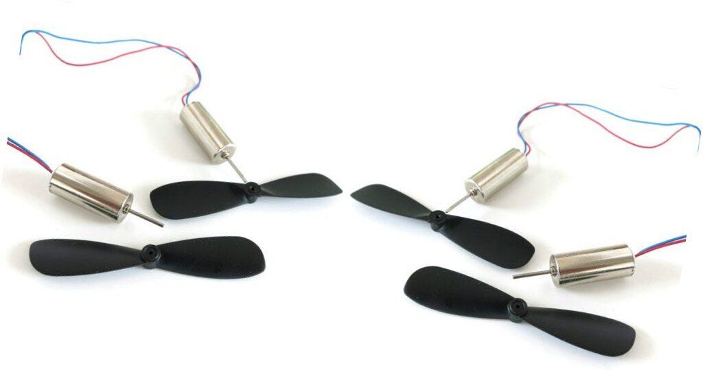 inventosales 4pcs DC 4.2V 612 6x12mm Micro Motor With 4pcs Propeller High Speed Mini Drones Automotive Electronic Hobby Kit-picture-20