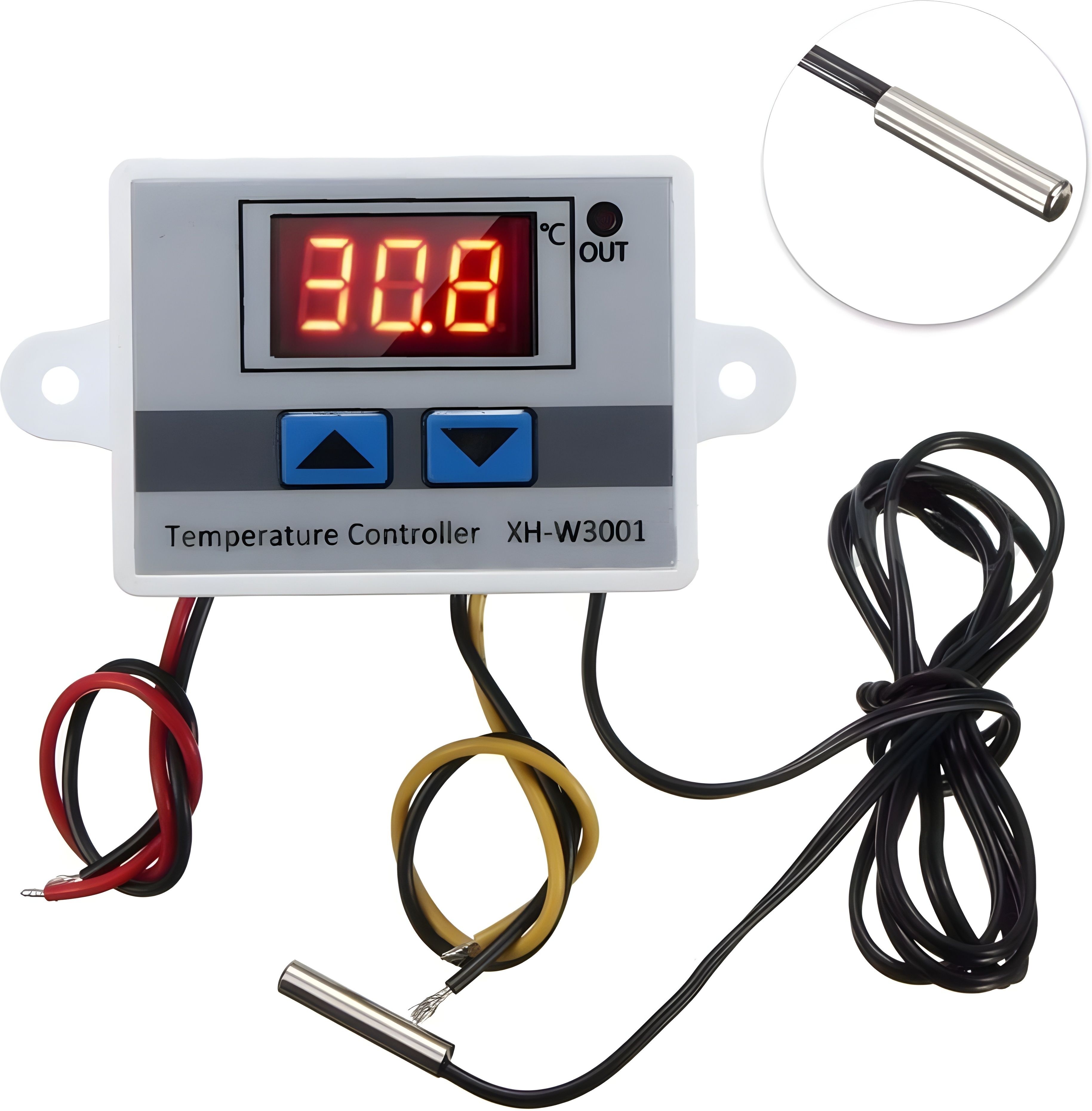 XH-W3001 AC 220V 1500W Digital Microcomputer Thermostat Switch (Pack of 1) Temperature Sensor and Controller Electronic Hobby Kit-image-42