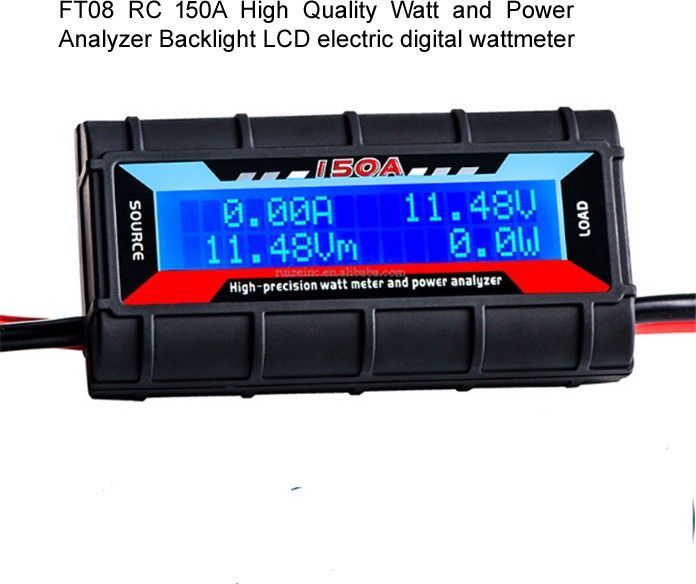 electrolight FT08 RC 150A High Precision Watt Meter and Power Analyzer Digital Voltage Tester-picture-13