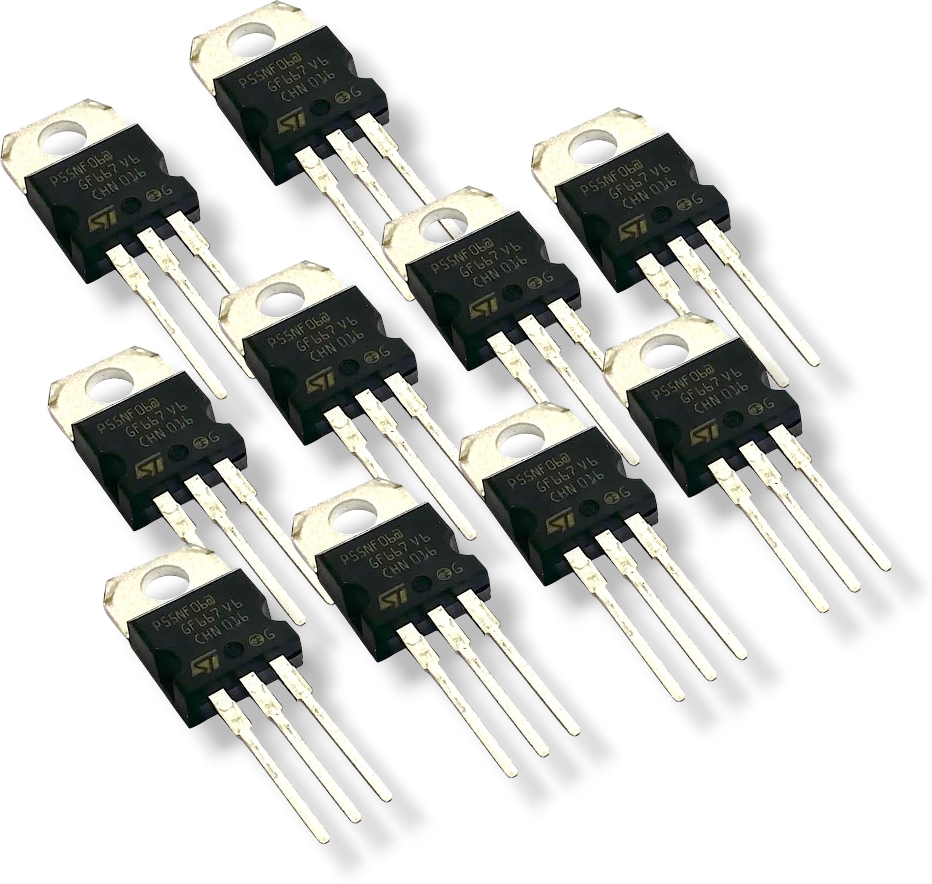 P55NF06/STP55NF06/55NF06(pack of 10) N-CHANNEL POWER MOSFET Electronic Components Electronic Hobby Kit-image-16