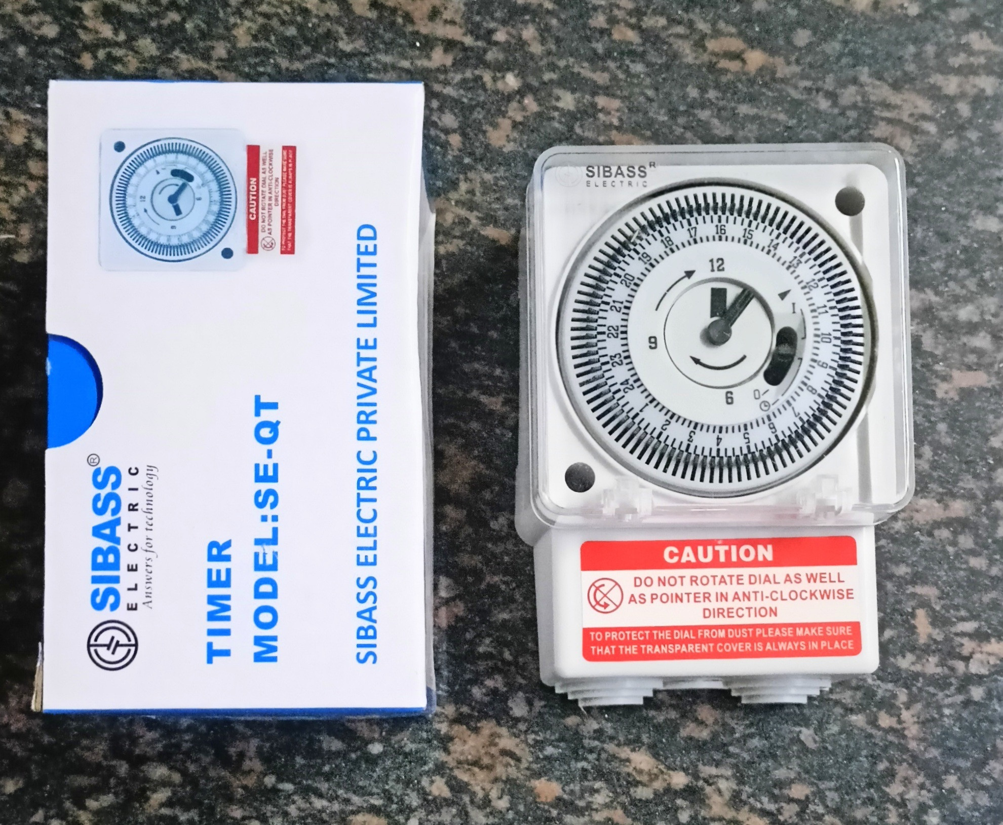 BALRAMA L&T GIC Time Switch J648B1 Quartz Analog Time Switch 240 VAC Base/DIN Mounting Dimmer Switch image 1