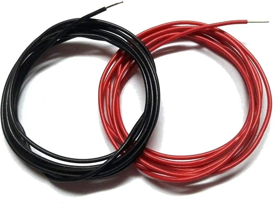 gobagee Core Breadboard Wire 23 Gauge Hookup Wire 1 Mtr each of 2Color, Total 2 Mtr Power Supply Electronic Hobby Kit-picture-23