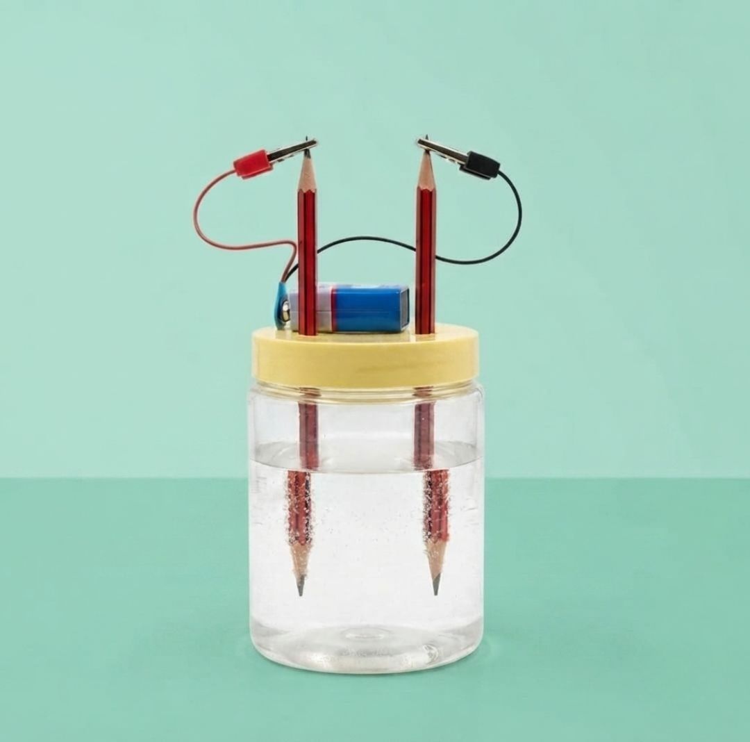 erhindia Water Electrolysis Working Model Science Project DIY STEM Learning Kit Students Electronic Components Electronic Hobby Kit-picture-10