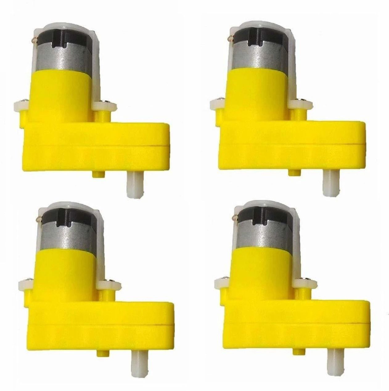 L Shape DC Gear Motor Pack of 4 for DIY Robotics & Robot Car Projects Automotive Electronic Hobby Kit-image-31