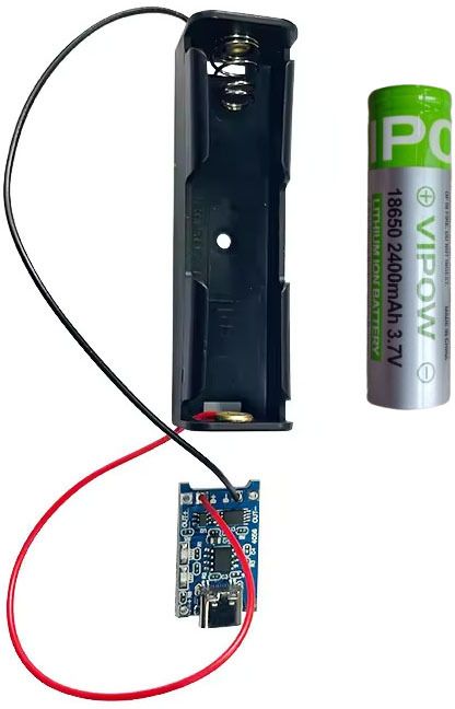 18650 Lithium Battery Holder with TP4051 Type-C Charging Module 1S Battery Box Electronic Components Electronic Hobby Kit-image-47