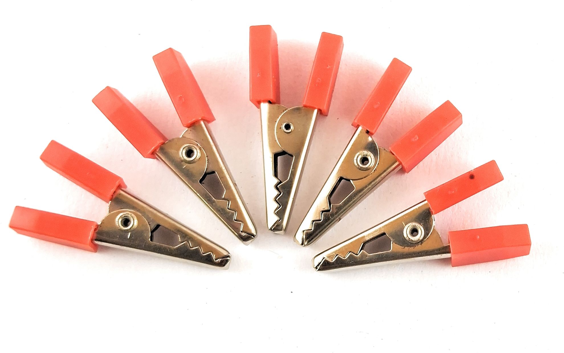 5 pics 35mm Red Color Crocodile Clip Electronic Components Electronic Hobby Kit-image-5
