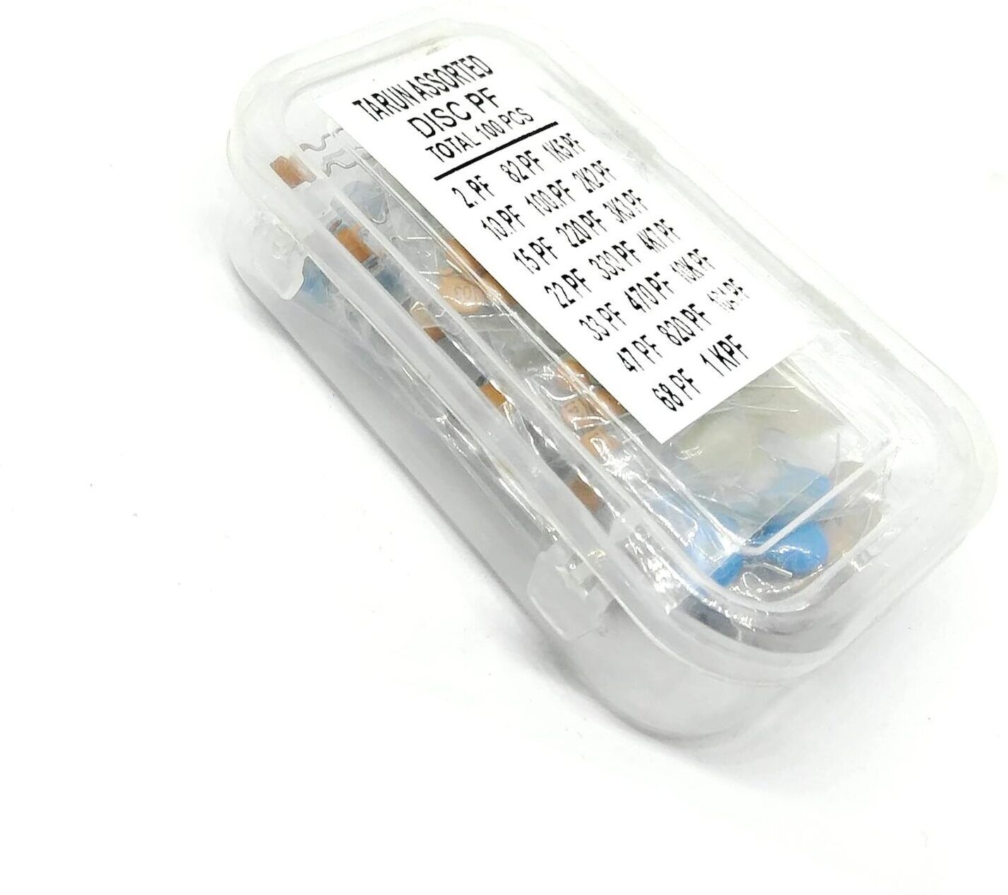 100pcs Assorted disc PF Capacitors small ceramic disk capacitors set kit Automotive Electronic Hobby Kit-image-11