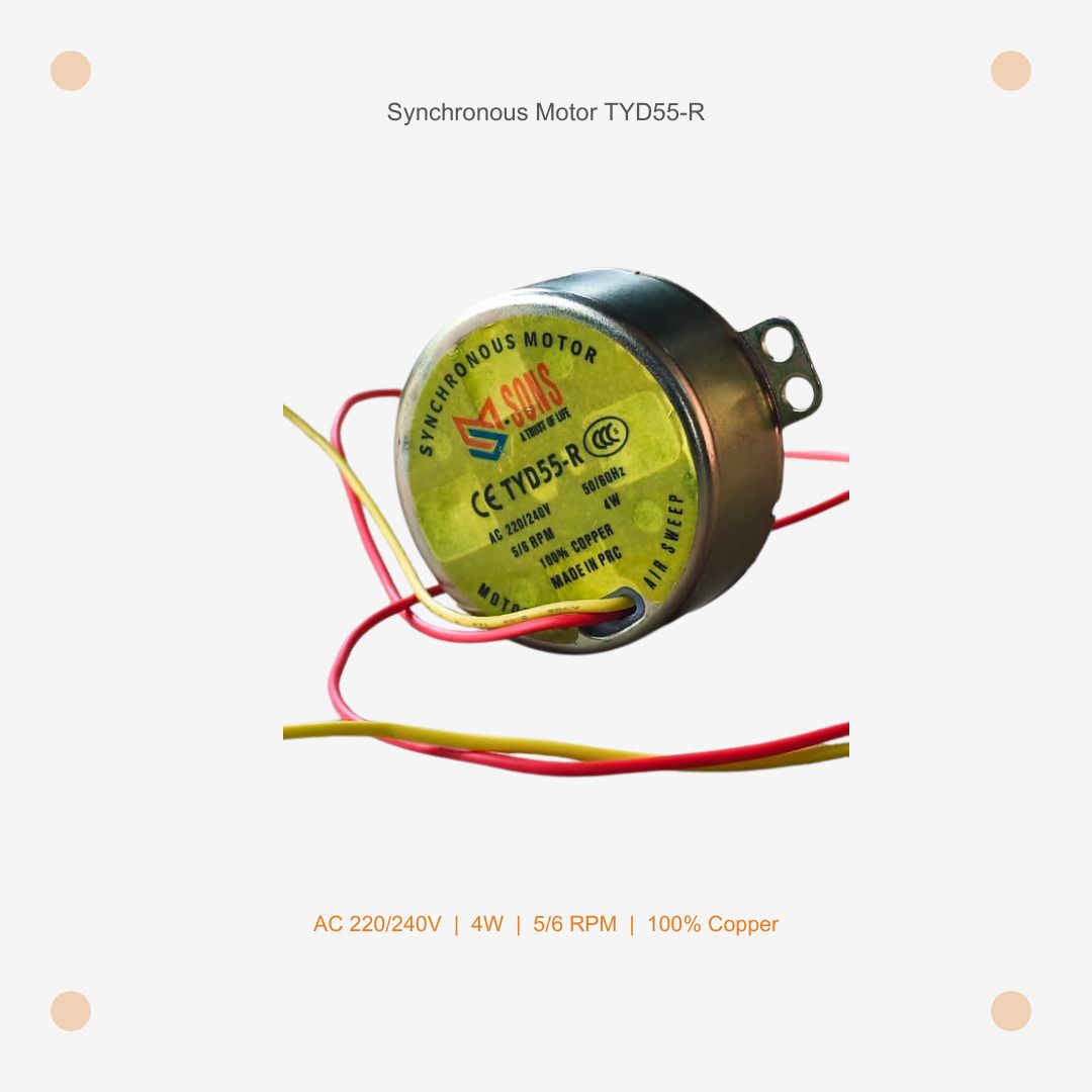 Air Cooler Motor 220-240V 5RPM Synchronous Egg Incubator Turner 4W Copper AC Automotive Electronic Hobby Kit-image-1