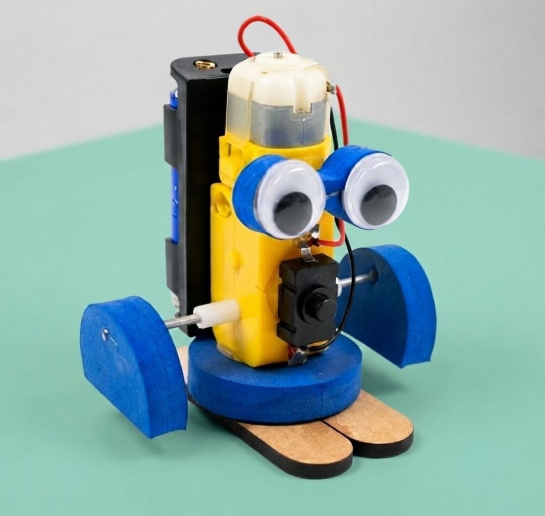 erhindia DIY Motor Powered STEM Robot Toy Science Project Working Model Experiment Kit Educational Electronic Hobby Kit-picture-23