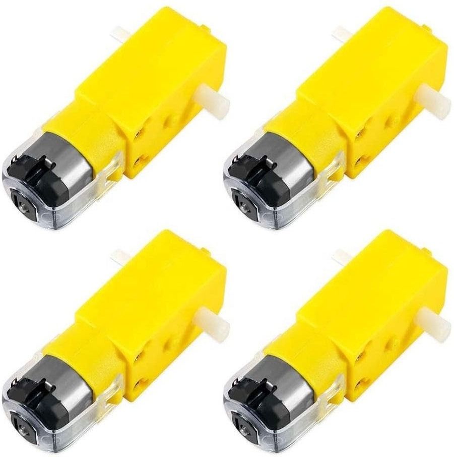 TT DC Geared Motor Pack of 4 | 3V-6V Dual Shaft Yellow Gear Motor Motor Control Electronic Hobby Kit-image-22