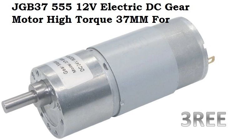 3ree ORIGINAL JGB37 555 12V Electric DC Gear Motor High Torque 37MM Motor Control Electronic Hobby Kit-picture-22