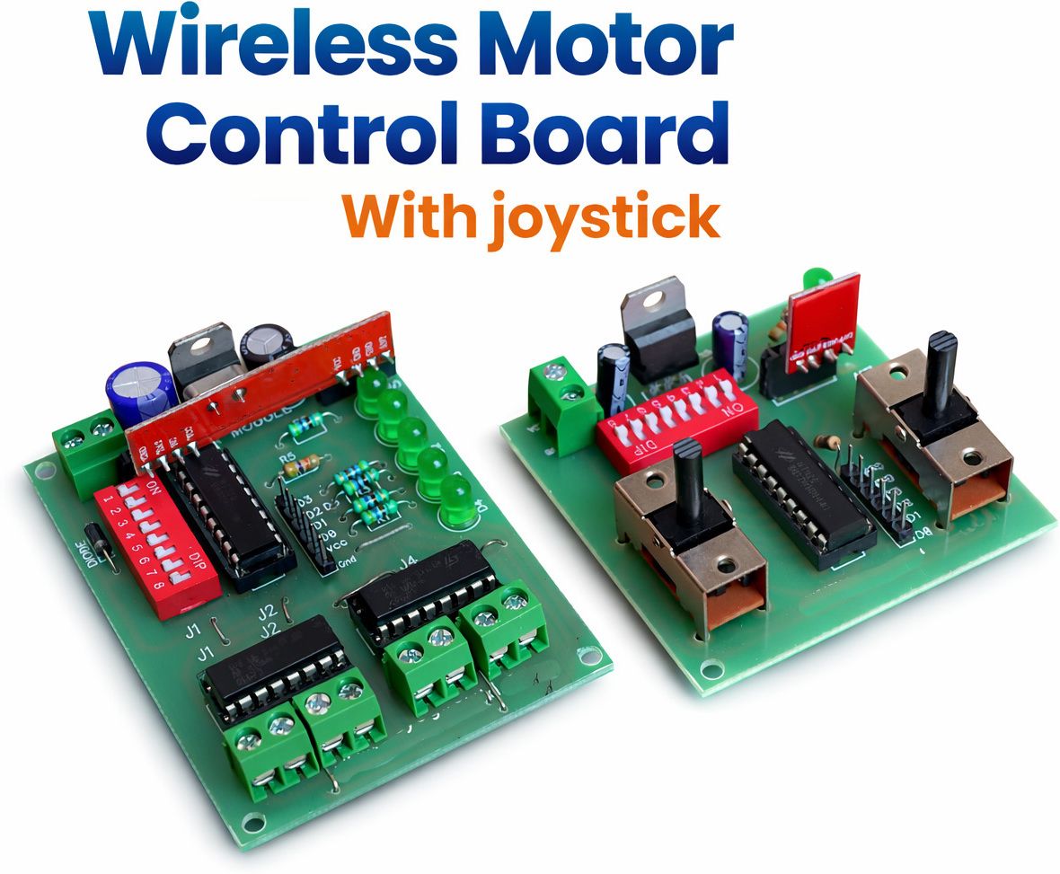 ots world DIY RF Motor Control Robotics Module With joystick DC Motor Control Electronic Components Electronic Hobby Kit-picture-21